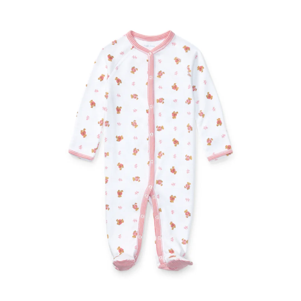 Polo Bear Cotton Footed Coverall